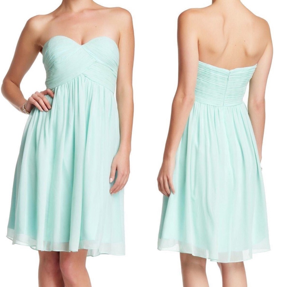 Donna Morgan Pale Blue Semi Formal Gown